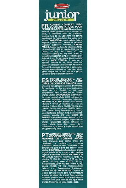 Padovan Junior Coniglieti Rabbit Food 850Gm