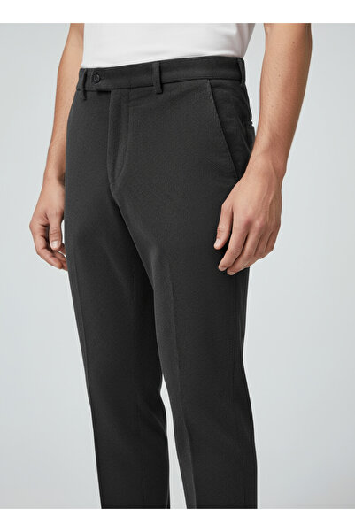 SAĞDIÇ Men's L Stretch Fabric Velvet Pantalon with Fleece Inside