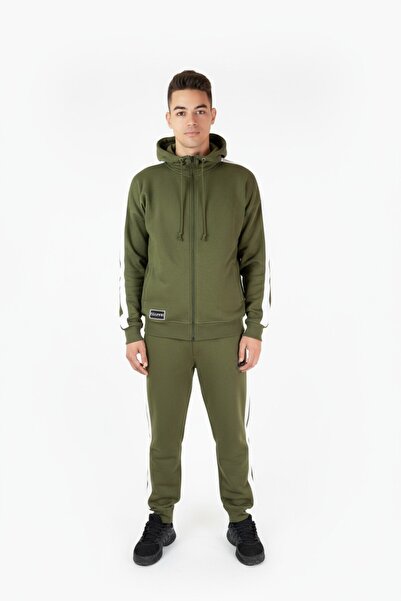 celevri Men's tracksuit, black, made of 100% premium cotton, with hood and zipper, regular fit