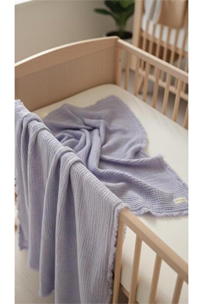 Limon's Baby Lila %100 Pamuk 4 Katlı Müslin Bebek/Çocuk Battaniyesi 110x110