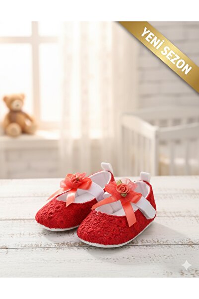 Baby Pattini Güpürlü Tokalı Babet