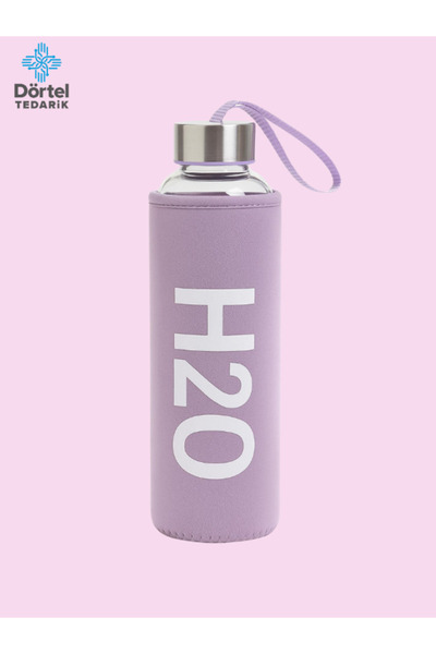 Tohana H2O Glass Flask with Case 600 ml