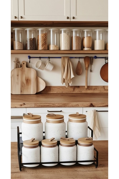 Generic "Kitchen elegance starts with the details – a luxurious jar set with a modern design"