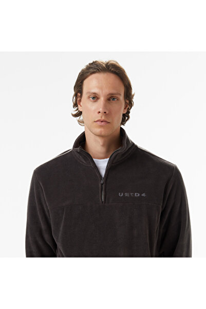 United 4 United4 Men's Gray Half Zip Sweatshirt