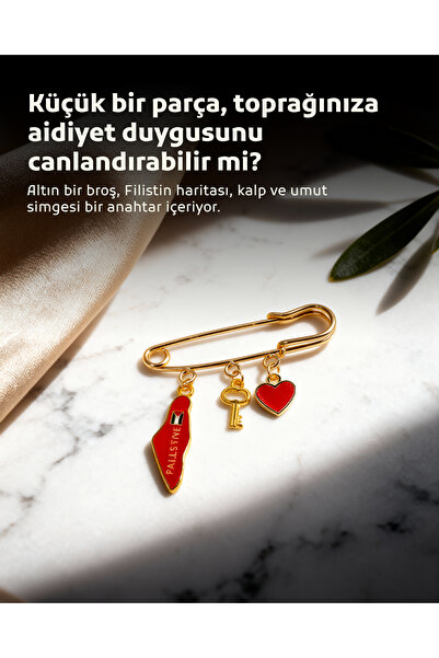 Zaytoon Filistin Haritası Kırmızı Rengi, Fetih Anahtarlığ Ve Kırmızı Kalıbı Ü...