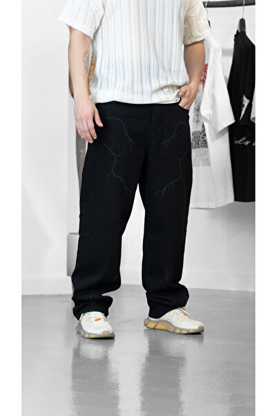 COCOPELLI Lightning Patterned Black Baggy Coc1269