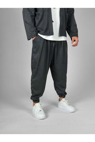 COCOPELLI Patterned Gray and White Men's Suit Coc1067