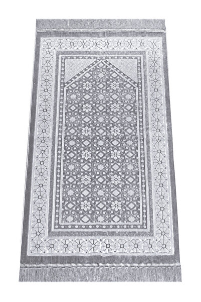 ihvan online Velvet Prayer Rug İnci Velvet Pearl - Gray
