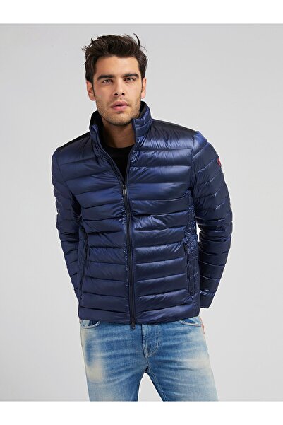 Guess Light Packable Kaz Tüyü Lacivert Erkek Mont