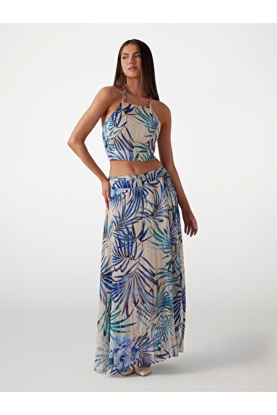 Guess SL GAELLE CROP TOP Γυναικείο πολύχρωμο Crop W5GH74WH9Z2-P7VM