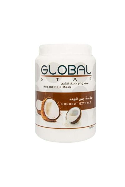 Globalstar قناع حمام زيت جوز الهند والشعر من جلوبال ستار - 1500 مل