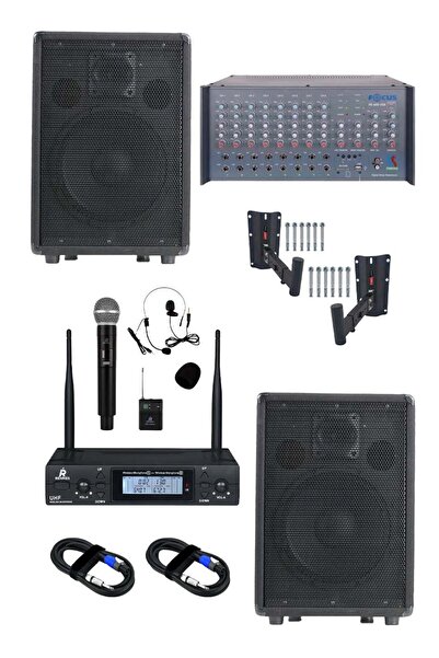 Lastvoice Elit Plus Paket-2 Profesyonel Ses Sistemi Mikser Amfi Hoparlör Mikr...