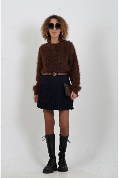 Zelish My Sister Синя міні-спідниця з поясом, підкладкою та плісированою спідницею