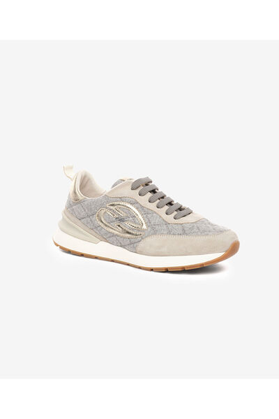 Greyder Women's Beige Genuine Leather Sports Shoes 5K2Sa35250