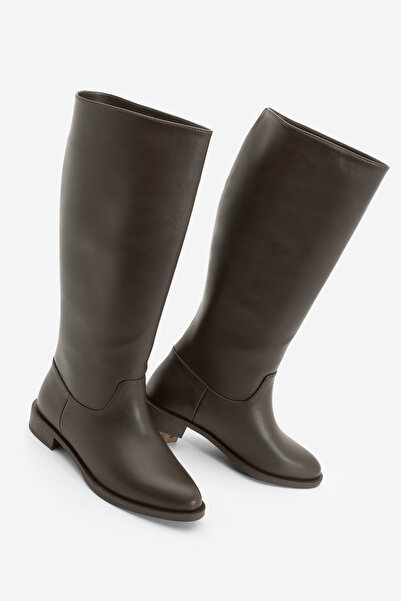 Marjin Жіночі щоденні чоботи без застібки Meloya Кава