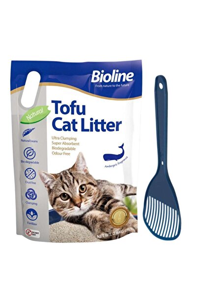 Bioline Combo Offer - Tofu Cat Litter 7 L (Ambergris Fragrance) + FREE Moderna Cat Litter Scoop