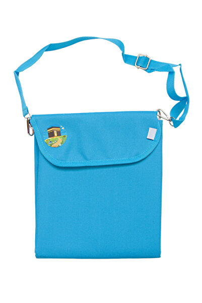 ihvan online Πτυσσόμενο χαλί προσευχής για αγόρια με αυτο-θήκη, με κινητό λουράκι - Μπλε