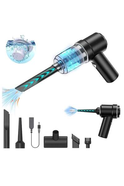 Modern home Car Vacuum Cleaner Cordless Handheld 9000PA/120W Suction & Blow 2-in-1 with LED, USB Rechargeable