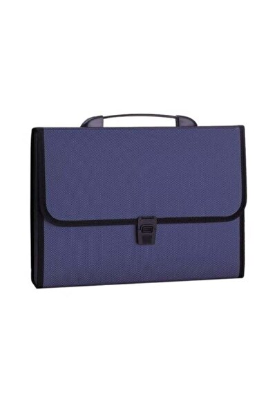 Deli 13 Pocket A4 Expanding File Folder - Navy Blue