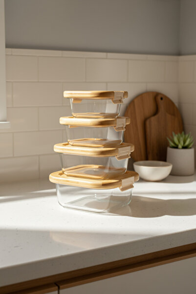 Bambum Patina 4-Piece Storage Set