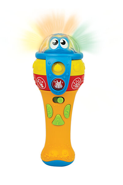 WINFUN ميكروفون Lights ’N Sounds | ميكروفون لعبة مضيء مع موسيقى وصدى وأضواء وامضة