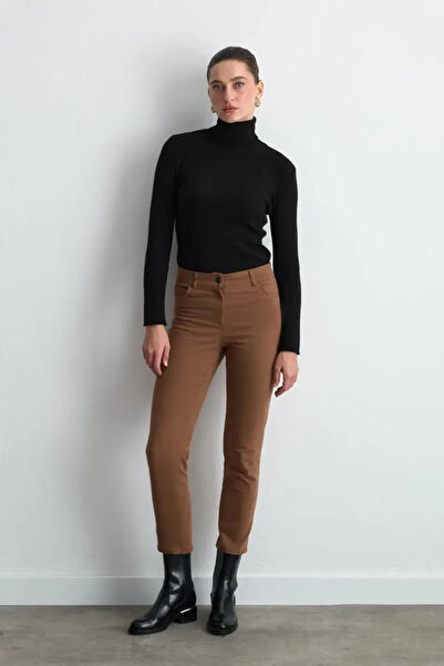 Gusto 5 Pocket Canvas Pants - Camel