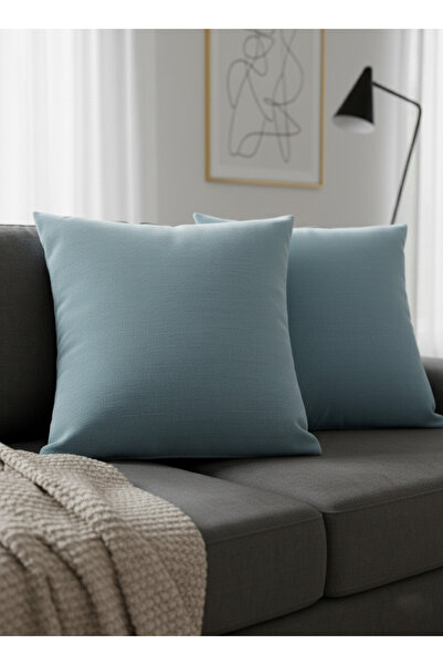 Markaev Natural Textured Cotton Throw Pillow Cover Set of 2