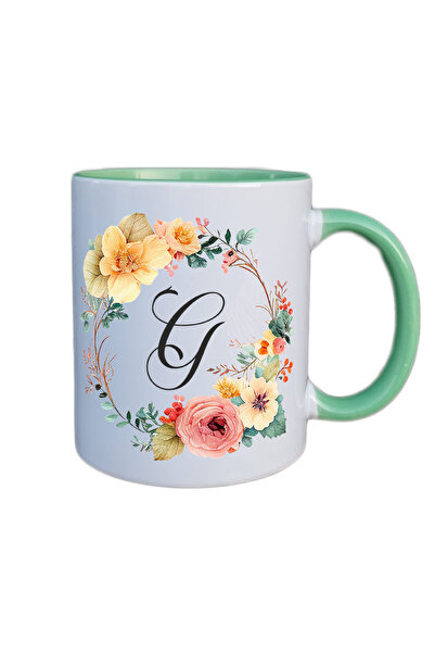 AFFIX THE DIFFERENT PERSPECTIVE Cana alba personalizata cu initiala numelui i...