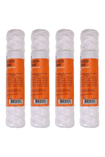 Lawazim BMB Block Carbon Water Filter 10in 4Pcs - Activated Cartridge for Clean Water