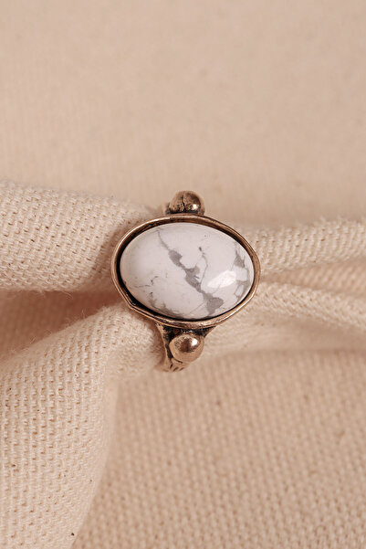 Süspüs Accessories خاتم أصلي بيضاوي الشكل قابل للتعديل مرصع بحجر هافليت