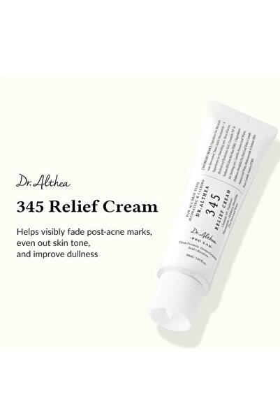 DR, ALTHEA 345 RELIEF CREAM > Dr. Althea 345 كريم إصلاح مكثف للبشرة – ترطيب وتهدئة وتفتيح – 50 مل
