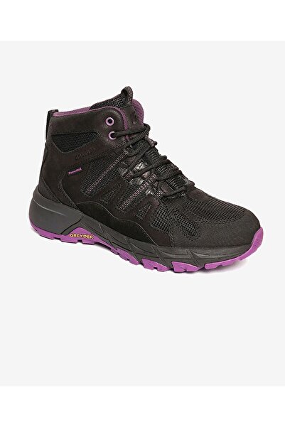 Greyder Kadın Siyah Mor Su Geçirmez Outdoor Bot 5K2GB17705