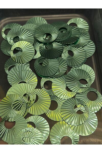 Gönülden Tasarım 50 броя 3 см лазерно изрязани мидички за чанта пул пайет каки