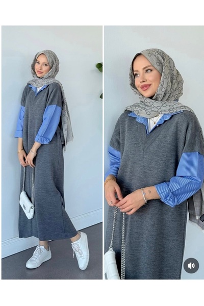 GÜZELLER Knitwear Shirt Dress