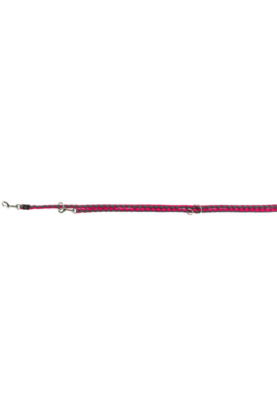 Trixie Lesă Cavo din frânghie, reglabilă, S-M: 2 m / 12 mm, Fuchsia/Grafit