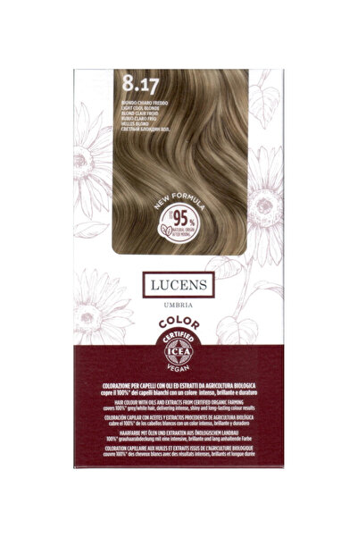 Lucens Umbria Ammonia-free hair dye Light Blonde Cool 8.17