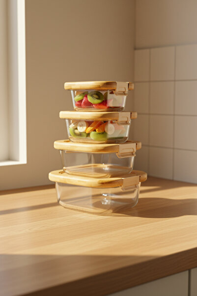 Bambum Patina 4-Piece Storage Set