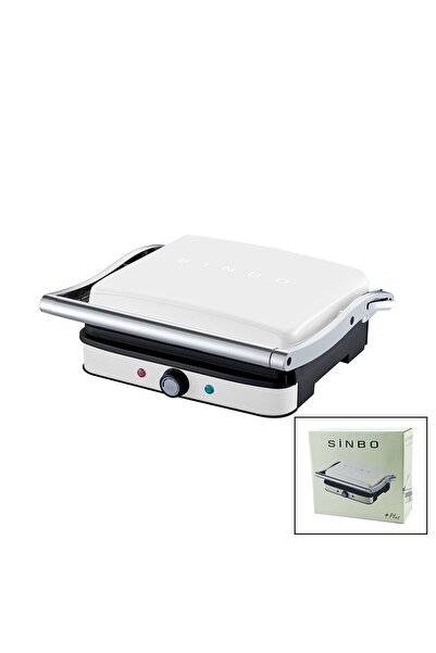 Go İthalat White Grill and Toaster with Adjustable Heat, 180 Degree Openable ...