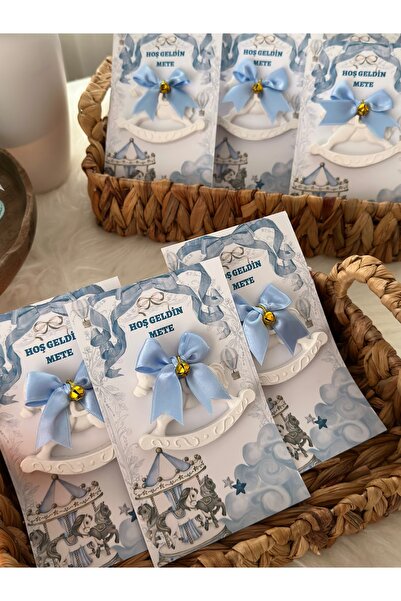 MutluAnHediyeleri Bebek hediyelikleri atlıkarınca magnet (10 adet)