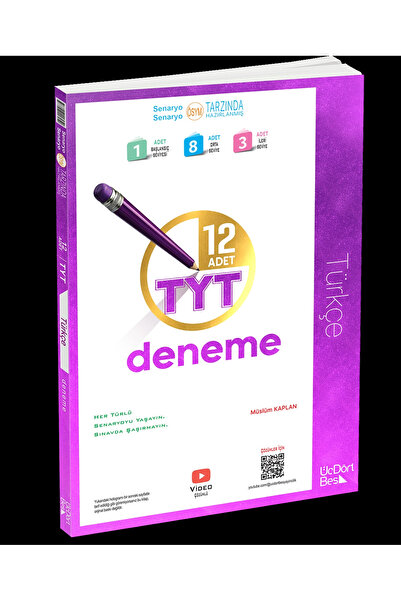 Üç Dört Beş Yayıncılık ÜçDörtBeş Yayınları TYT Türkçe 12 Deneme 2026 Yeni