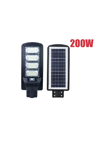 Jortan Lampă stradală solară de 200W cu senzor de mișcare, IP66, 6500K