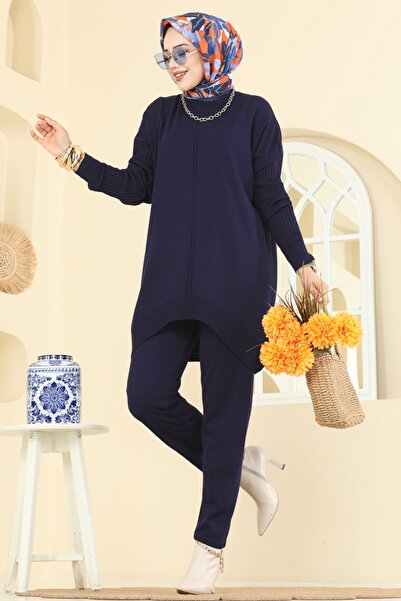 ModaMerve Boğazlı İkili Triko Takım 2737AYD574-MS Laci