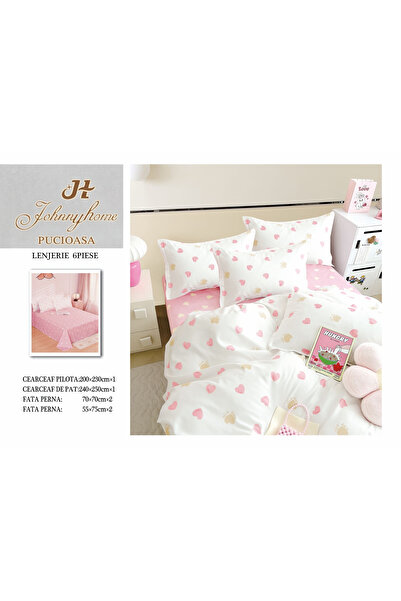 FIONNA.RO Finet Superior Bed Linen - Pink Hearts