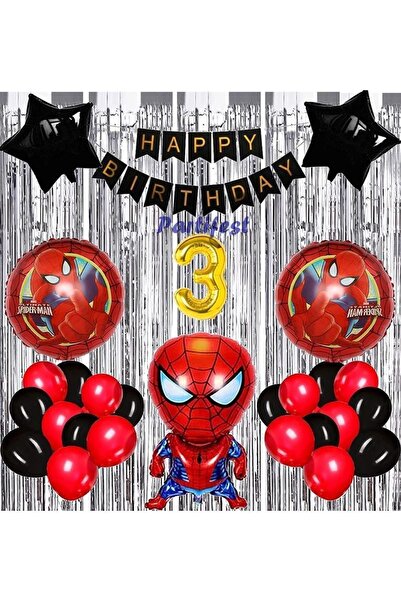 Parti Station Spider-Man Balloon Set Balloon Foil Set Concept Birthday Set 3 ...