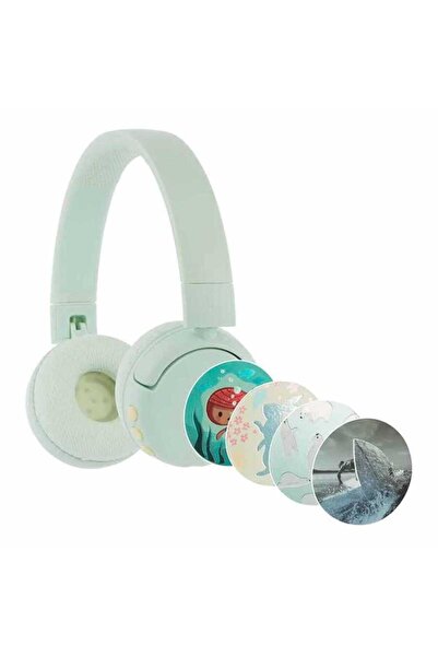 Onanoff BuddyPhones POP Fun Bluetooth Wireless Headset, Volume-Limiting,Kids Safe,White