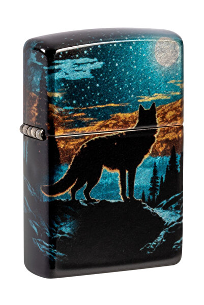 Zippo 46252 Wolf and Moon Lighter