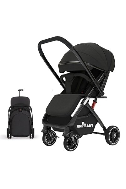 OEM ONEBABY stroller with suspension, reversible handle, 5-point harness, large storage basket (0-48 mon