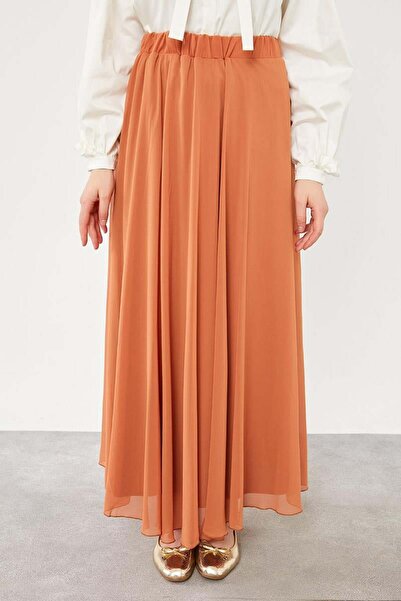 Levidor Taba Beli Lastikli Kloş Etek