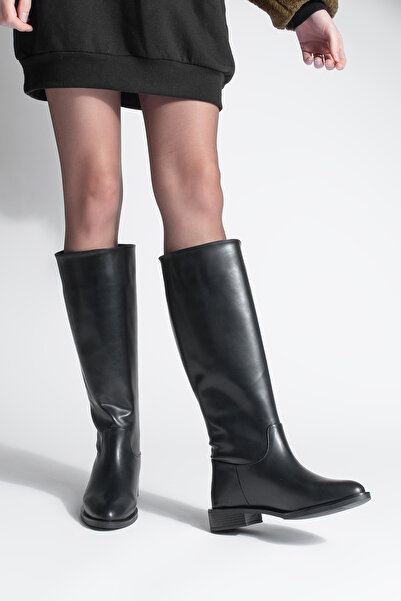 Marjin Жіночі щоденні чоботи без застібки Meloya Чорні