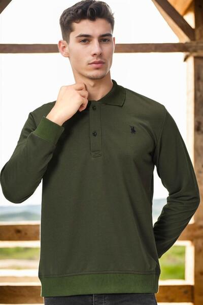 Dewberry V4007 Men's Sweatshirt-Solid Khaki